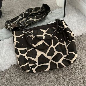 Giraffe Print Tote Purse